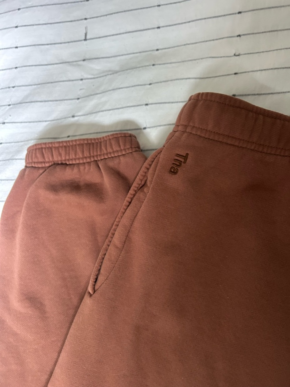 SOLD TNA Mega Cozy Fleece Sweatpants in Teddy Bear Brown